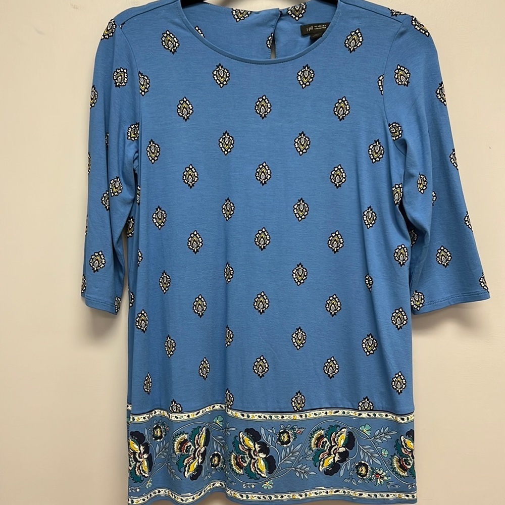 NWT J.Jill Wearever Collection 3/4 Sleeve Lightweight Top